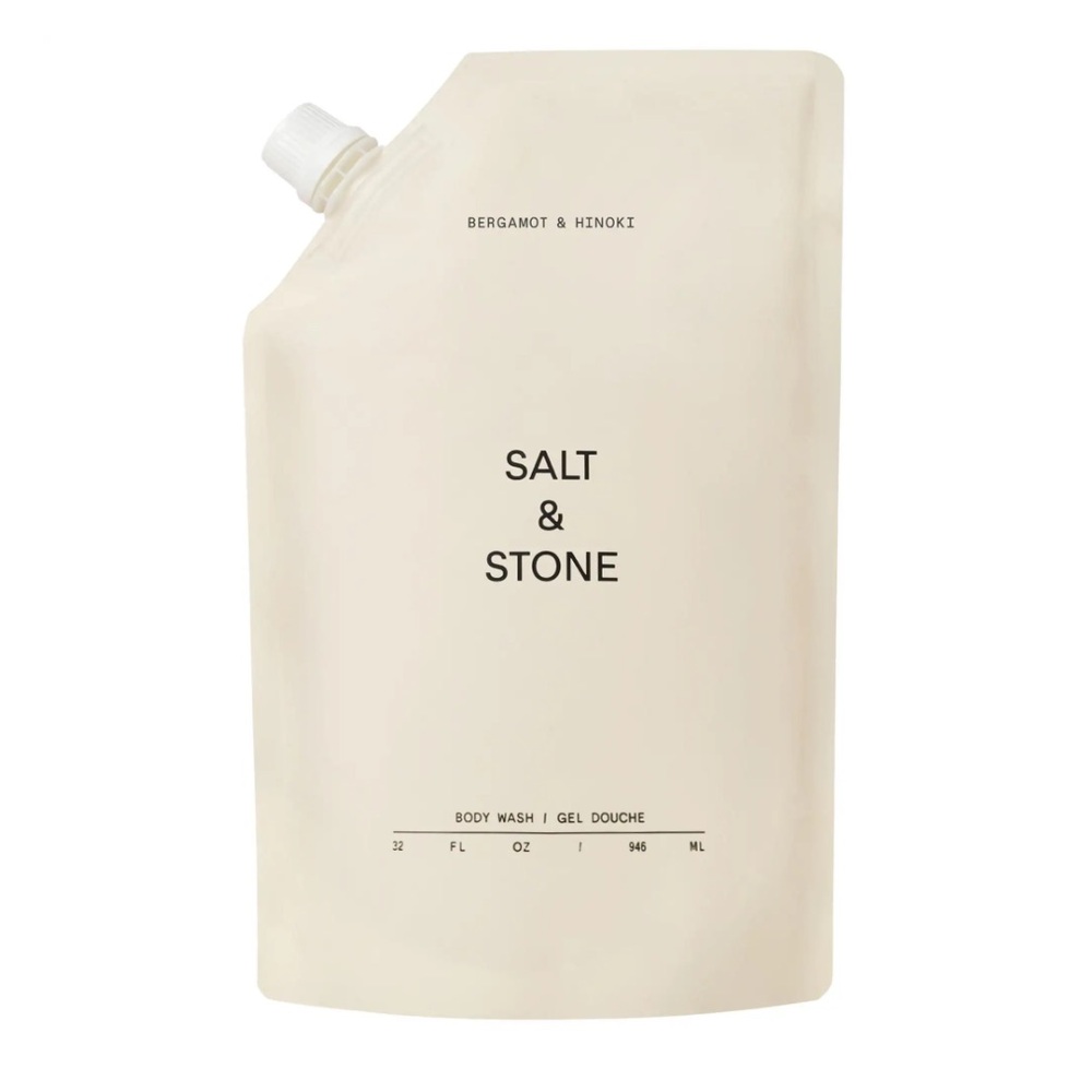 Salt & Stone Bergamot & Hinoki Refillable Body Wash with Niacinamide + Probiotic
